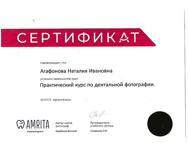 Практический курс по дентальной фотографии (2021) — Агафонова Наталия Ивановна